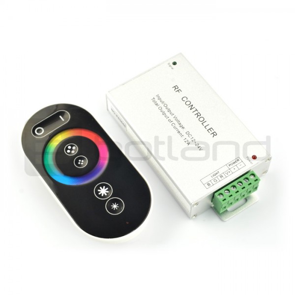 Sterownik taśm i pasków LED RGB z dotykowym pilotem RF