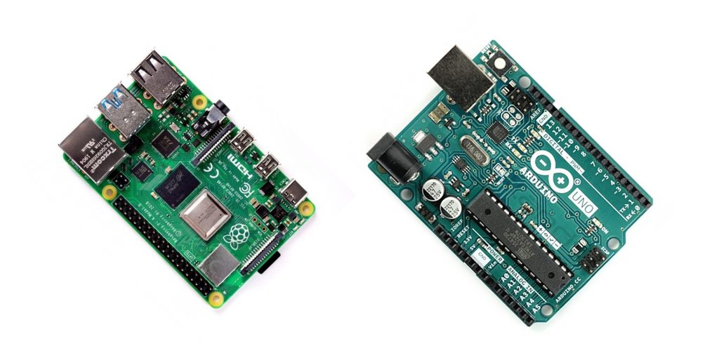 Arduino Uno i Raspberry Pi.