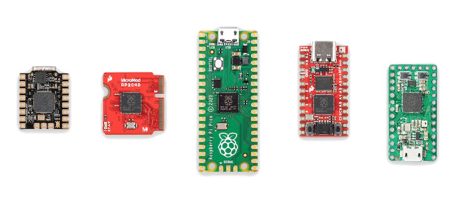 Płytki z mikrokontrolerem Raspberry Pi RP2040